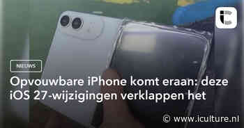Opvouwbare iPhone komt eraan: deze iOS 27-wijzigingen verklappen het