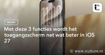 Met deze 3 functies wordt het toegangsscherm net wat beter in iOS 27