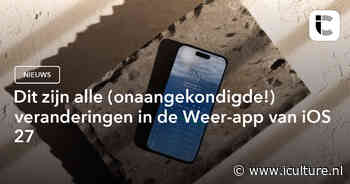 Dit zijn alle (onaangekondigde!) veranderingen in de Weer-app van iOS 27