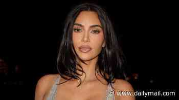 Kim Kardashian puts on sexy show for boyfriend Lewis Hamilton in busty crystal gown as she gushes over 'sister trip' to Monaco with Khloe Kardashian