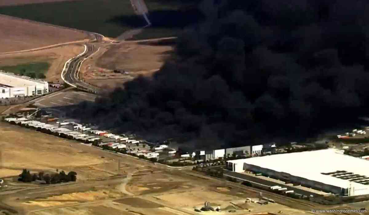 Fire at medical equipment warehouse in California prompts evacuations at nearby warehouses