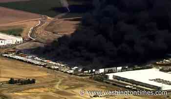 Fire at medical equipment warehouse in California prompts evacuations at nearby warehouses