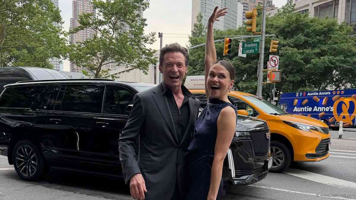 Hugh Jackman and Sutton Foster are slammed over cosy photo at The Death of Robin Hood premiere: 'Nobody asked for this'