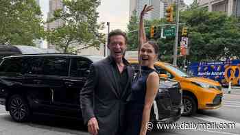 Hugh Jackman and Sutton Foster are slammed over cosy photo at The Death of Robin Hood premiere: 'Nobody asked for this'