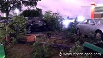 WATCH: Strong winds, possible tornado scatter damage across suburban Bartlett