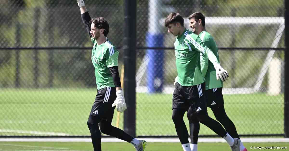 En ineens stond deze Max Anchor te trainen met Thibaut Courtois: "Surrealistisch, ik zag ze als kind spelen"