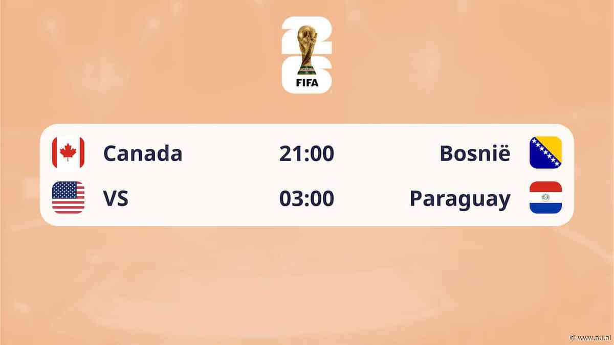 Dagprogramma WK | Makkelie fluit gastland VS, Canada wil historie schrijven
