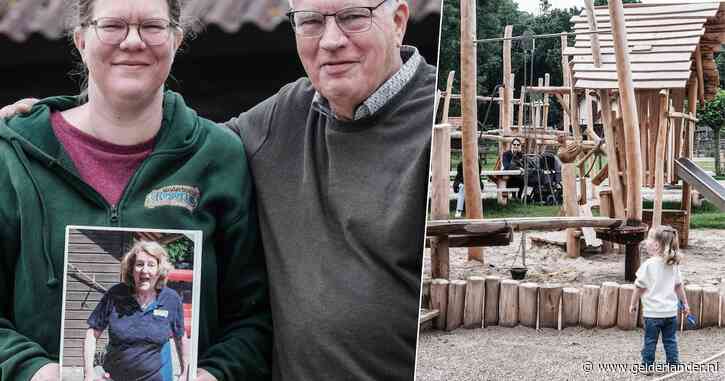 Ans (68) overlijdt tijdens presentatie voor ‘haar’ speeltuin: anderhalf jaar later spelen kinderen in Anna’s Speelweide