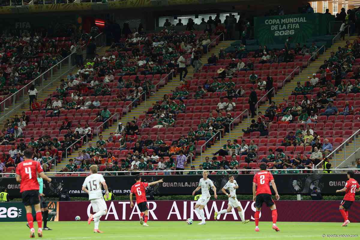 Fifa World Cup match sees thousands of empty seats after ticket price controversy