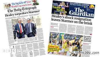 The Papers: 'Healey torpedoes Starmer' and 'Game on!'
