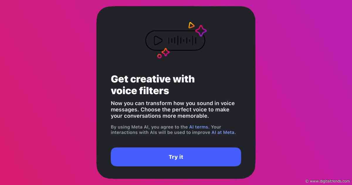 Instagram’s new voice message effects let you sound like a pirate, a grandma, or a World Cup fan