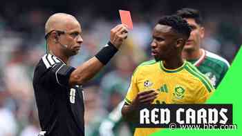 Three red cards shown in opening game of World Cup