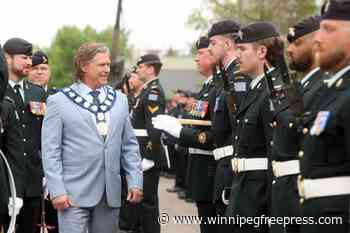 Military parade marches down Brandon streets