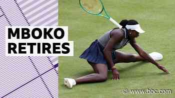 Williams' doubles partner retires in second set of singles match after fall