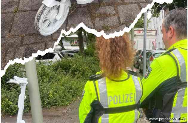POL-DU: Marxloh: Weißer Geister-E-Scooter als Mahnmal mit abschreckender Wirkung: "Jede Fahrt kann ein Leben verändern"