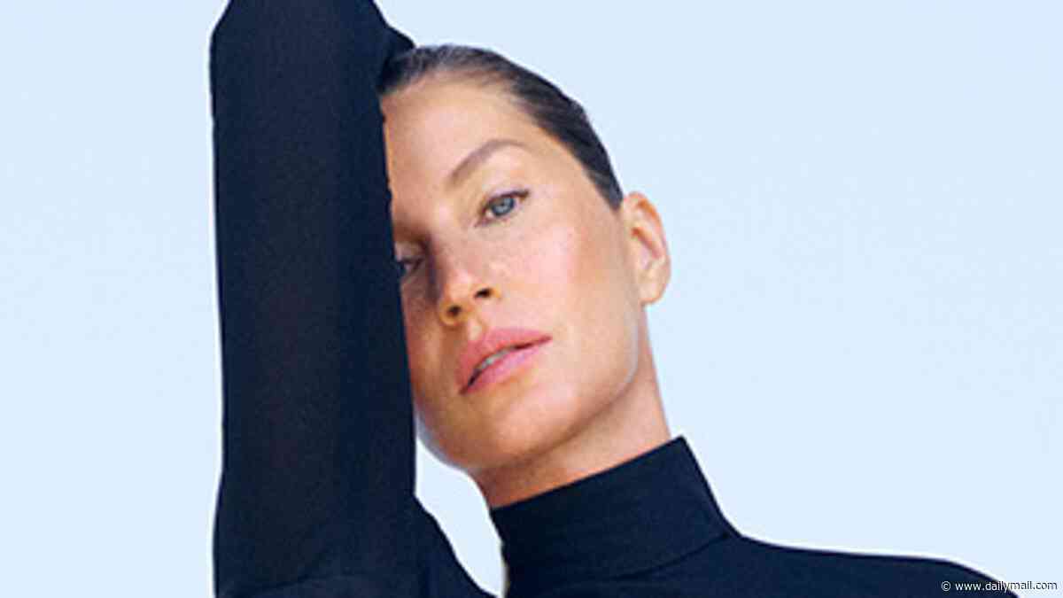 Gisele Bundchen, 45, shows off her long legs and goes topless in sexy new photoshoot as she claims she got famous for representing a 'healthier' kind of supermodel