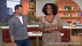 Alison Hammond shows off her 11 stone weight loss in a slinky leopard print dress as co-host Dermot O'Leary gushes she 'looks like a Bond girl'