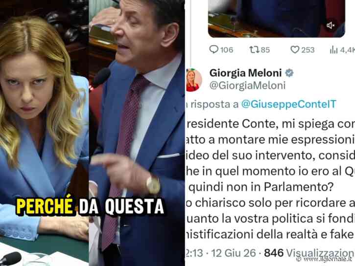 Meloni smonta il video fake di Conte: "Come avete fatto visto che non ero in Parlamento?"