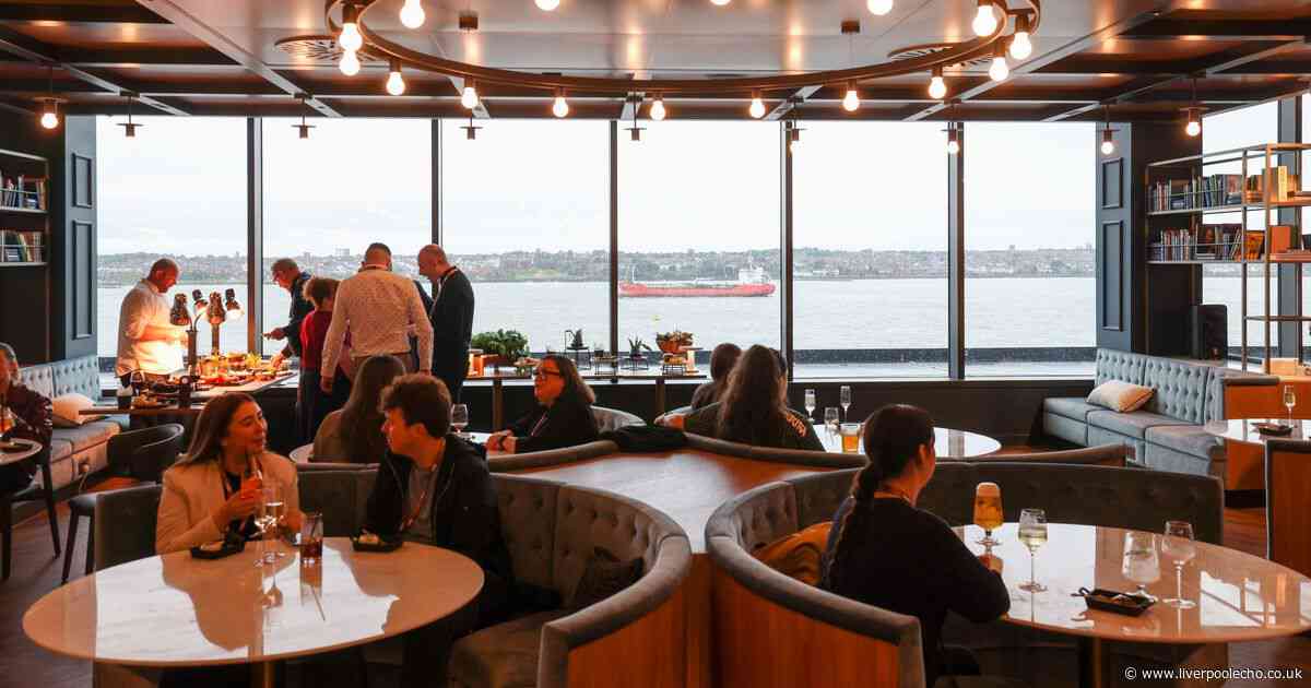 Restaurant at Everton's Hill Dickinson Stadium with views across the Mersey now open to public