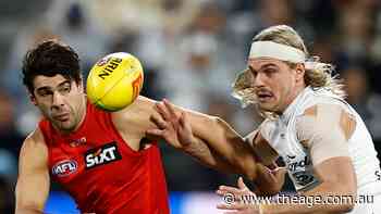 AFL LIVE: ‘He’s all over him’: Suns skipper’s plea to the umpires in tense battle with the Cats
