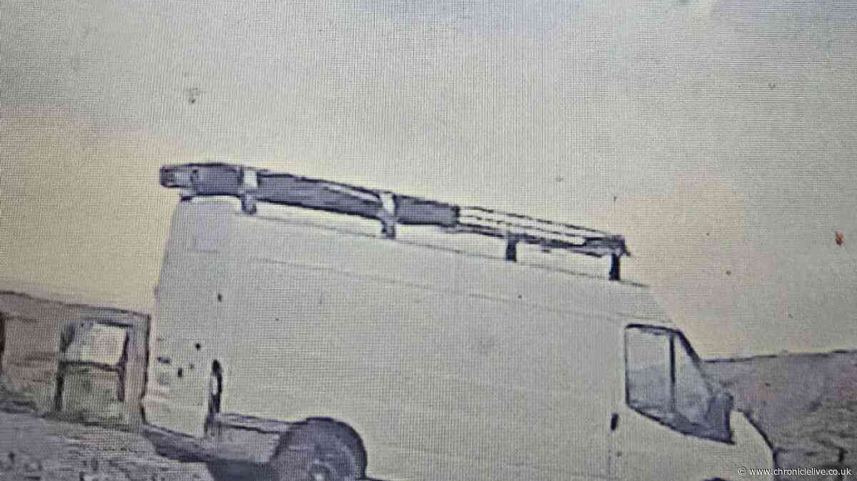 Police investigating dog attack on Northumberland beach release image of a van they want to trace