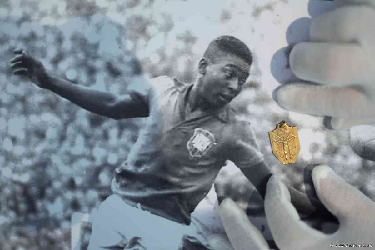 Pele winners’ medal among auction World Cup items expected to fetch £2m