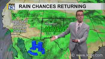 More widespread storms in eastern New Mexico & cooler weather