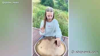 WATCH:  Girl with no musical training stuns with handpan talent