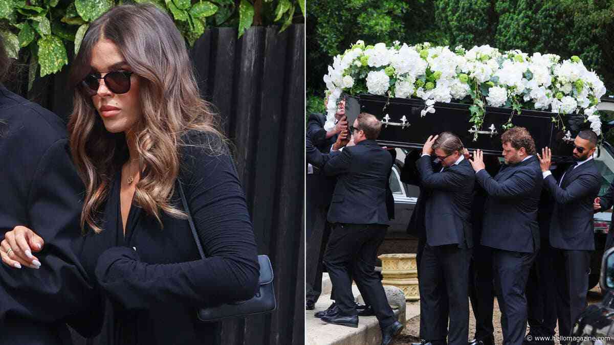 Heartbroken Chloe Lewis leads mourners at TOWIE ex Jake Hall's funeral