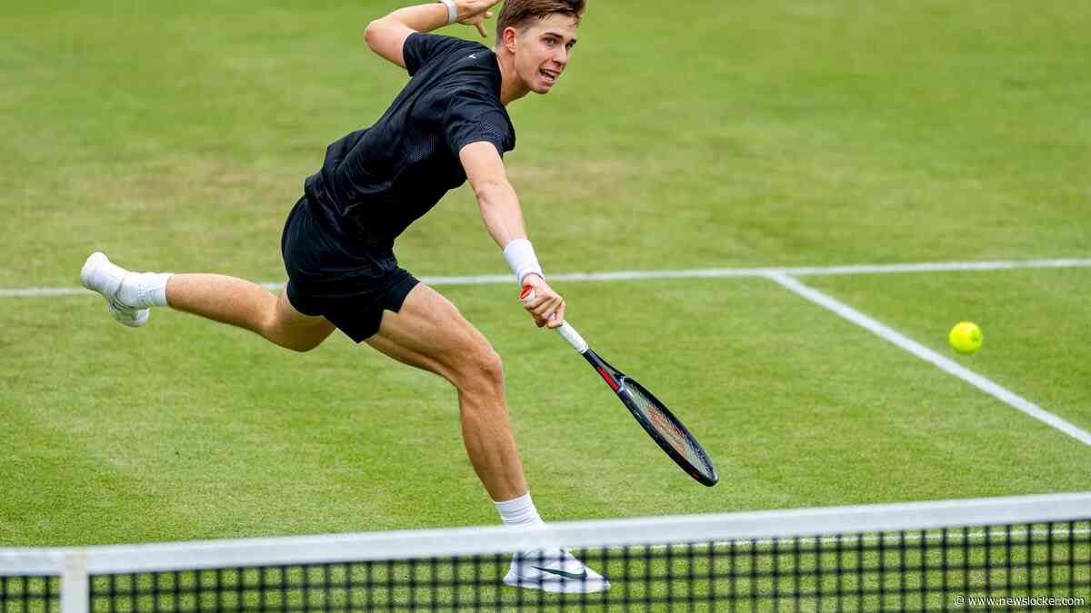 Thijs Boogaard (17) komt in thriller zelfs op matchpoint tegen wereldtopper Medvedev, maar komt nét tekort voor winst