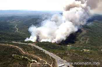Départ de feu sur l’A8 au niveau des Adrets-de-l’Estérel et en direction de l’Italie