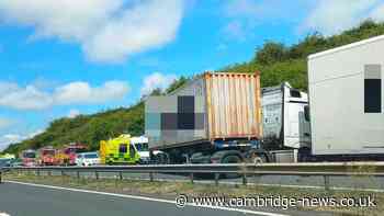 'Serious' lorry crash on M11 as police warn road will be closed 'for some time'