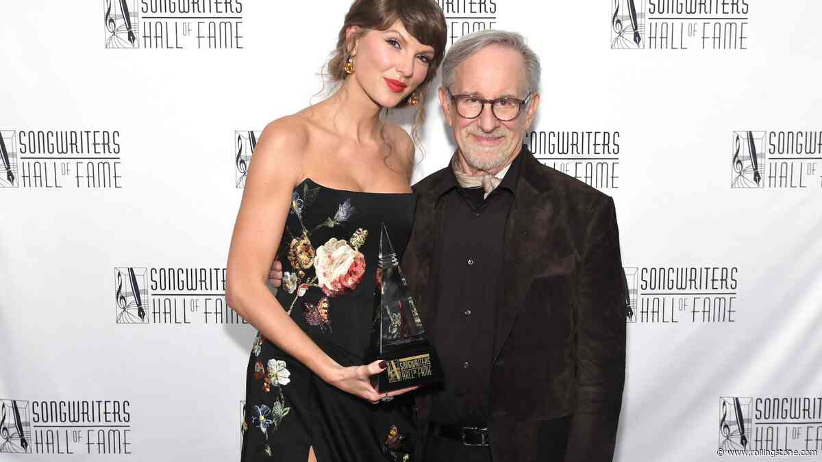 See Steven Spielberg Praise ‘Singular’ Taylor Swift in Songwriters Hall of Fame Introduction