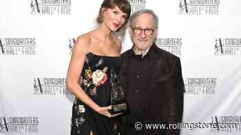 See Steven Spielberg Praise ‘Singular’ Taylor Swift in Songwriters Hall of Fame Introduction