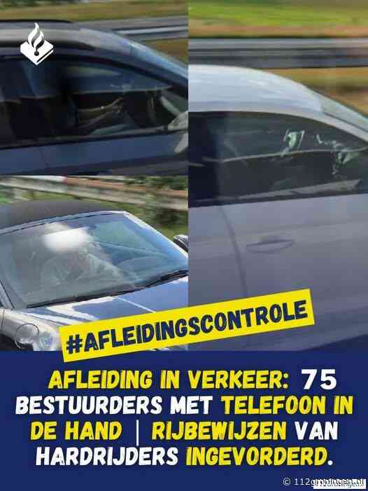 75 bekeuringen voor vasthouden telefoon tijdens het rijden