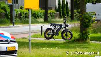 Ongeval tussen auto en fatbike in Groningen