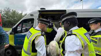 72 arrested outside court where Palestine Action activists are being sentenced