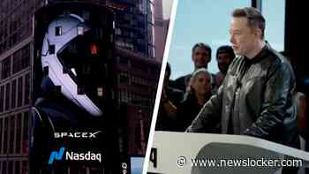 SpaceX officieel op de beurs: Elon Musk luidt bel