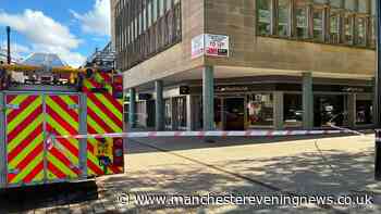 Emergency services on scene after fire breaks out at Bolton coffee shop building