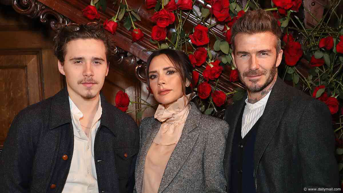 David Beckham halts interviewer when asked about family feud with son Brooklyn as he says 'there's a mountain to climb every day'