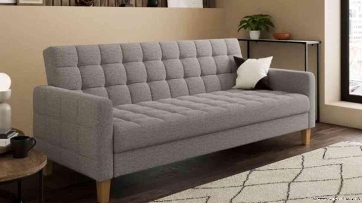 Dunelm's double sofa bed with storage now £119 off is 'perfect for spare rooms'