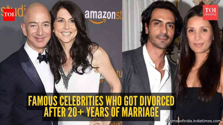 7 famous celebrities who got divorced after 20+ years of marriage