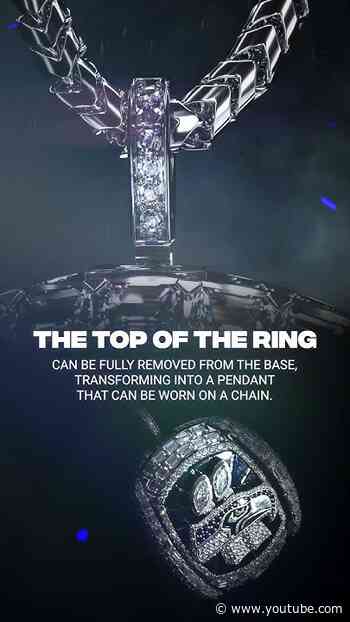 A closer look at the Super Bowl LX ring.