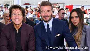 David Beckham supported by Victoria Beckham for Hollywood Walk of Fame ceremony