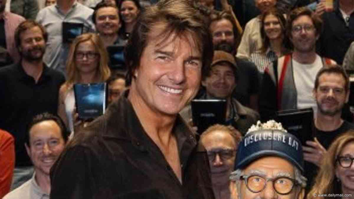 Tom Cruise, 63, looks youthful as he reunites with his former co-stars Colin Farrell and Dakota Fanning