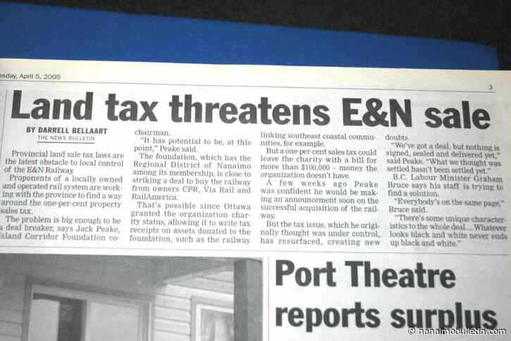 Headline History: Efforts continue to revive E&N Railway