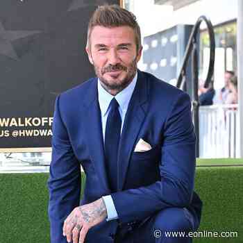 David Beckham Tears Up Thanking His Family at Walk of Fame Ceremony