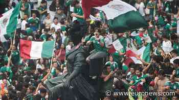 Mexico fans celebrate World Cup win over South Africa