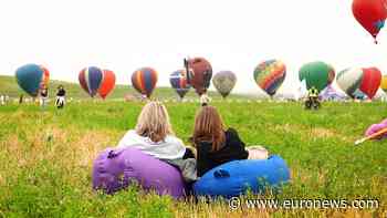 Hot air balloons fill Kazakhstan skies as festival returns
