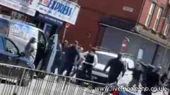 Man 'stabbed in face' as street brawl breaks out in Anfield